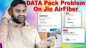 Jio AirFiber Data Pack Not Showing in MyJio App? Easy Recharge Trick!