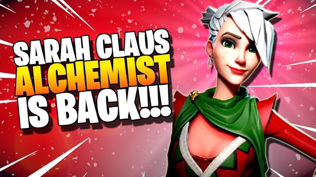 super unique healer hero sarah claus alchemist fortnite save the world pve ninja gameplay - alchemist sarah fortnite