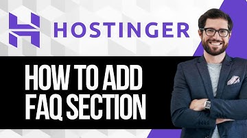 How to Add an FAQ Section in Hostinger Website Builder