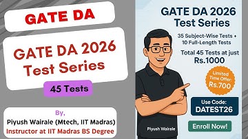 GATE DA-testreeks 2026 | GATE Data Science en AI Mock Test-reeks | #gateda #gatedatascience