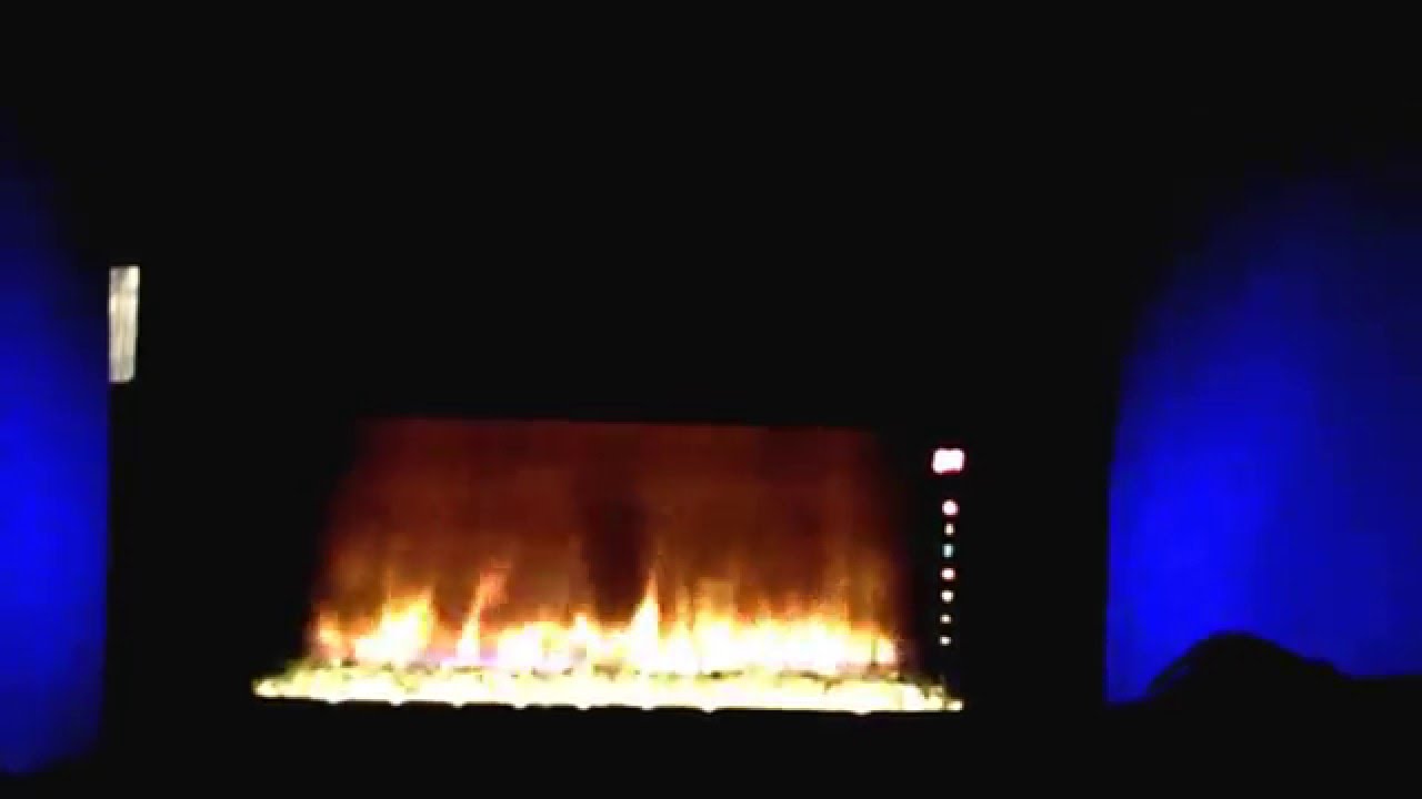 100 Sense Black Wall Mounted Electric Fireplace Electric