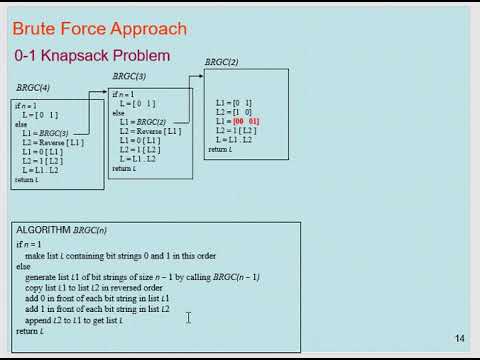 Brute Force 0-1 Knapsack Problem Part 4 - YouTube