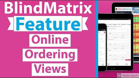 BlindMatrix Feature - Online Ordering Views