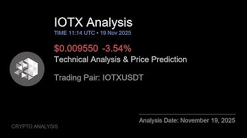 IOTX (IOTXUSDT) Technical Analysis - Price Prediction & Buy or Sell November 19, 2025