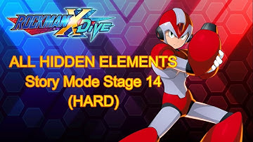 Rockman X Dive | Story Mode Stage 14 (Hard) | All Hidden Element Location