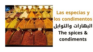 تعلم الإسبانية: البهارات والتوابل باللغة الإسبانية - Learn Spanish: Spices & condiments in Spanish