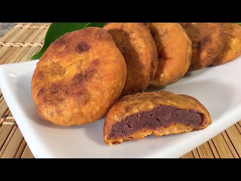How To Make Red Bean Paste Persimmon Cakes-Asian Food recipes