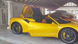 Ferrari 488 spider first yellow beauty in sri lanka spotted by
srilanka car spotters. parking at avenra gardens hotels. hyper squad .
sr...