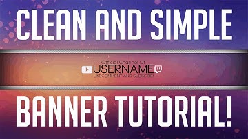 HowTo - Make a Clean YouTube Banner in Photoshop (2017)