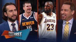 FIRST THING FIRST | Nick Wright & Brou reacts to Lakers eliminated after 108-106 loss to Nuggets