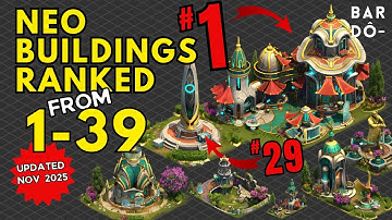 Neo Buildings ranked 1-39 (Nov 2025) FoE