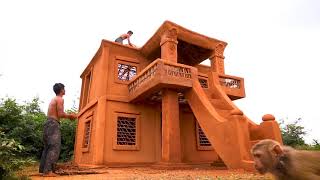 بيوت الطين - روعة في بناء بيت من الطين