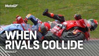 10 times rivals meet on track! 💥 | #MotoGP