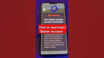 How to reactivate Dasher Account #Dasher #reactivate #doordash #unitedstates #Canada
