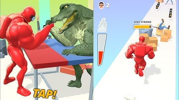 Muscle Rush All Levels Gameplay Walkthrough Part 5 (Android/iOS) - Smash Running Game