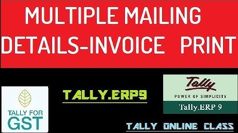 Multiple Company  mailing Details-Print Invoice in Tally.ERP9 6.4.7/S.No.159