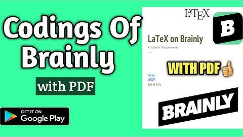 Codings Of Brainly || LaTex Coding Of brainly || BRAINLY CODING ||Happy independence day 2020 ||