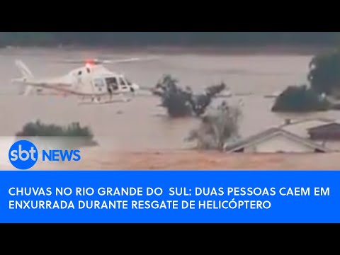Video chuvas-no-rio-grande-do-sul-duas-pessoas-caem-em-enxurrada-durante-resgate-de-helicoptero