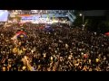 Hong kong protesters sing beyonds boundless oceans vast skies