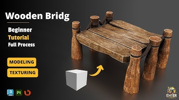 How to modeling and texturing a Wooden Bridge in 3dsmax and substance painter