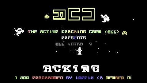 Active Cracking Crew -  Intro 9 by Idefix -  C64 - 1986