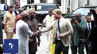 Duke and Duchess of Sussex: Prince Harry, Meghan Markle Arrive Marina Lagos State for Visit