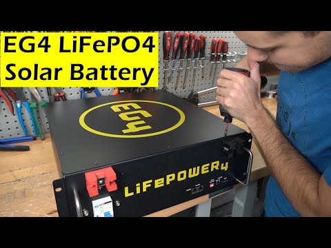 quick teardown server rack 5 12kwh eg4 lifepo4 solar battery