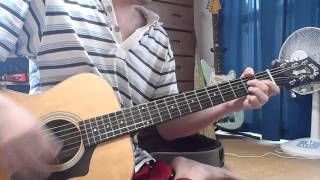 ?TAB smiling down one ok rock guitar chord