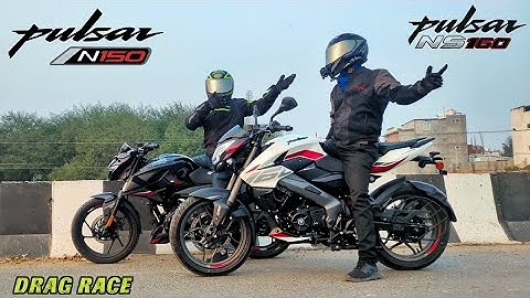Bajaj Pulsar N150 E20 vs Bajaj Pulsar Ns160 E20 || Drag Race || Who Will Win ?