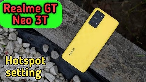 How To Enable Hotspot Setting In Realme GT Neo 3T, Hotspot Setting