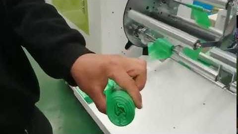 two lines automatic corless HSWX-450X2V garbage bag trash bag making machine