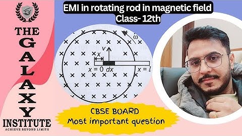 EMI in rotating rod in magnetic field