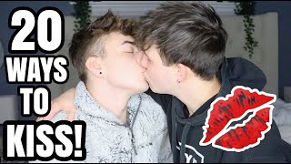 20 WAYS TO KISS MY BOYFRIEND! w/ Brandon Szczupaj