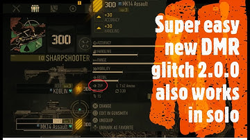 New super easy DMR glitch after 2.0.0 update. Even works in solo!!!