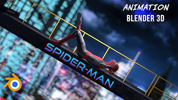 I Created SPIDERMAN Animation in Blender 3d