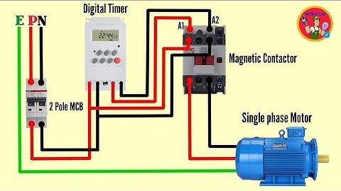 Automatic Motor ON/OFF Control by 24 Hour Digital Timer