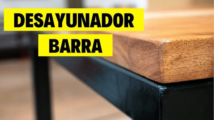 Barra Cocina Desayunadora Industrial Isla Hierro Madera - $ 2.800,00 en  Mercado Libre