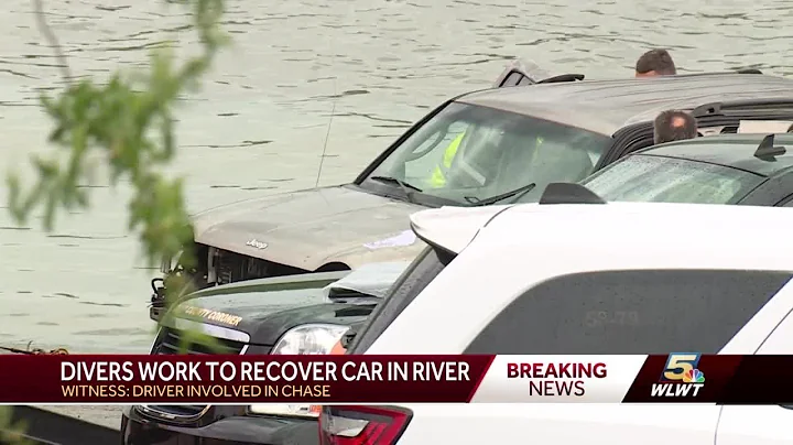 Emergency crews pull body, car out of Ohio River in Rising Sun