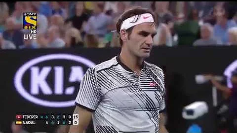 All aces hit by Federer against Nadal in AusOpen final