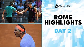 Nadal Makes Rome Return, Fognini vs Evans, Draper \& More! | Rome 2024 Highlights Day 2