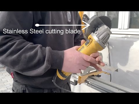 Sandtools PS-2020:  How to cut alu-blade with angle grinder