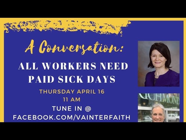 Virginia Interfaith LIVE!: All Workers Need Paid Sick Days