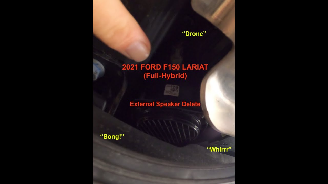 2021 Ford F150 Lariat (Full Hybrid): External Speaker Delete - YouTube