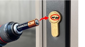 Gooi het oude, defecte slot niet weg😱! Plaats een oude batterij in uw boormachine en kijk wat er ge