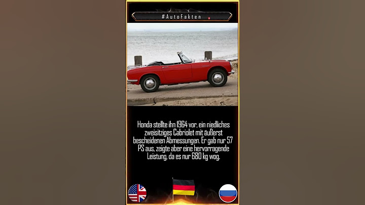 eines der ersten japanischen Autos #AutoFakten