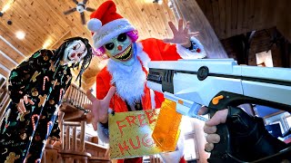 NERF CLOWN CHRISTMAS ATTACK!