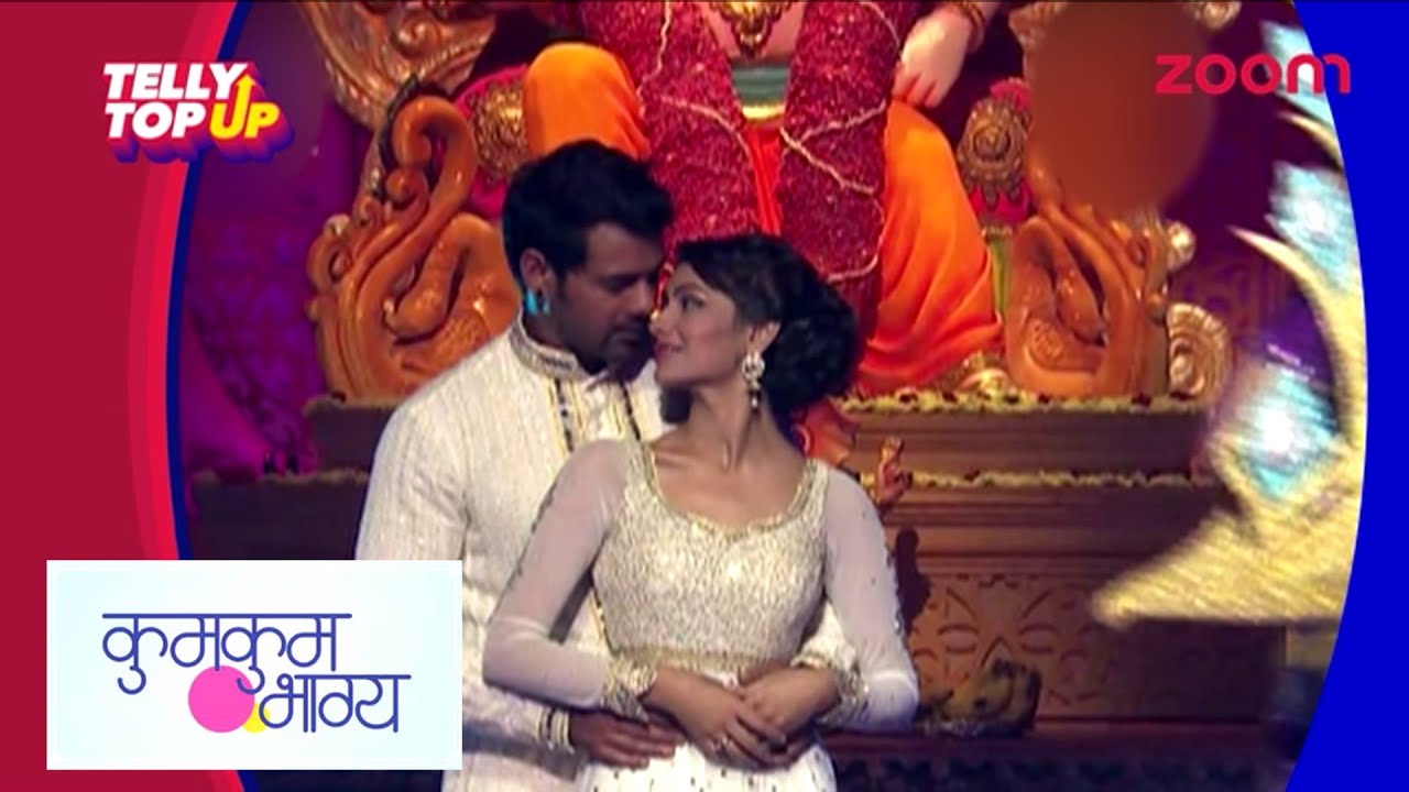 Abhi And Pragya S Special Performance At Ganesh Aarti On The Sets Of Kumkum Bhagya Tellytopup