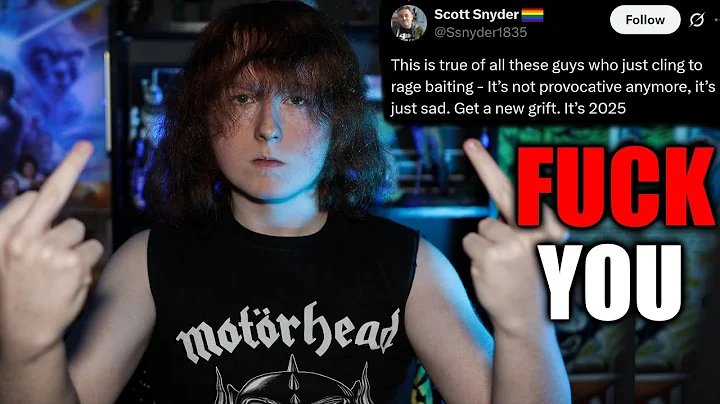 Scott Snyder And Woke Mob FAIL To Cancel Me - Go Complain To Your Boyfriend.