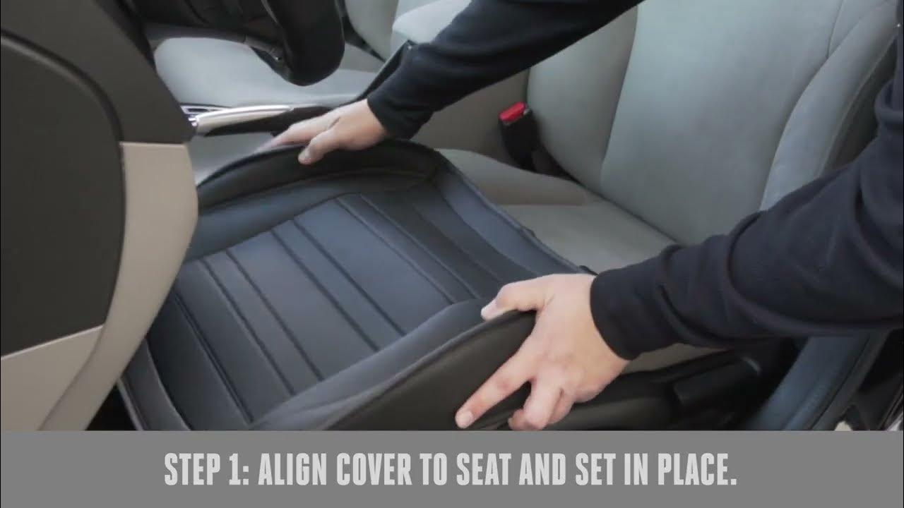 How To Install Motor Trend Car Seat Cushion - YouTube