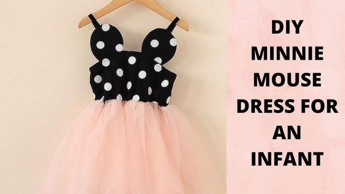 Baby Girls Pink Minnie Tutu Skirt Outfit for Kids Polka Dots Princess  Costumes for Birthday Party